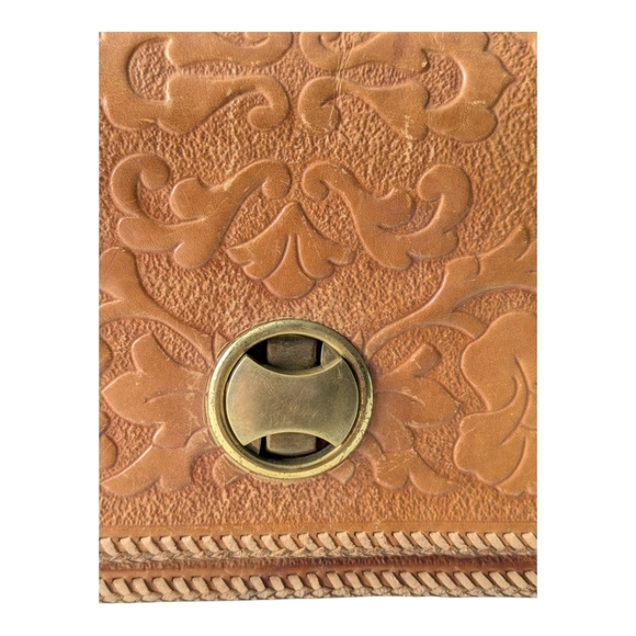 Handmade Brown Leather Hobo Bag Purse - Picture 4 of 11